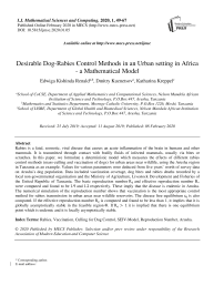 Desirable Dog-Rabies Control Methods in an Urban setting in Africa -a Mathematical Model