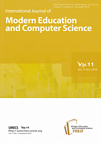 11 vol.11, 2019 - International Journal of Modern Education and Computer Science