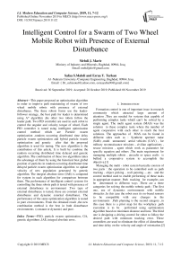 Intelligent Control for a Swarm of Two Wheel Mobile Robot with Presence of External Disturbance