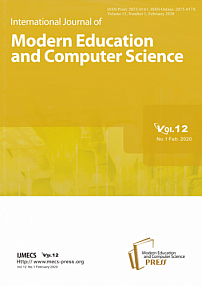 1 vol.12, 2020 - International Journal of Modern Education and Computer Science