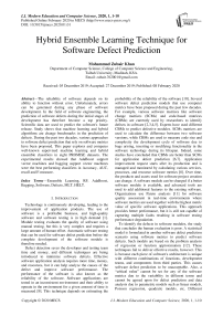 Hybrid Ensemble Learning Technique for Software Defect Prediction