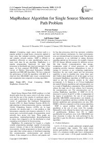 MapReduce Algorithm for Single Source Shortest Path Problem