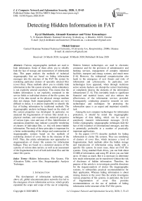 Detecting Hidden Information in FAT