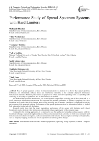 Performance Study of Spread Spectrum Systems with Hard Limiters