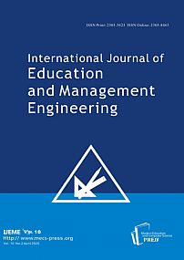 2 vol.10, 2020 - International Journal of Education and Management Engineering
