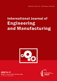 4 vol.10, 2020 - International Journal of Engineering and Manufacturing