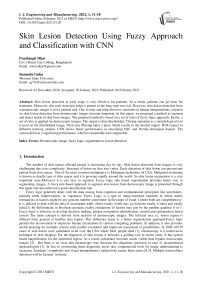 Skin Lesion Detection Using Fuzzy Approach and Classification with CNN