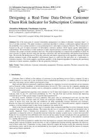 Designing a Real-Time Data-Driven Customer Churn Risk Indicator for Subscription Commerce