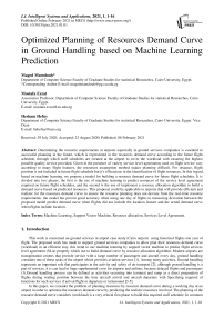 Optimized Planning of Resources Demand Curve in Ground Handling based on Machine Learning Prediction