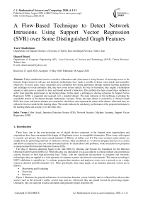 A Flow-Based Technique to Detect Network Intrusions Using Support Vector Regression (SVR) over Some Distinguished Graph Features