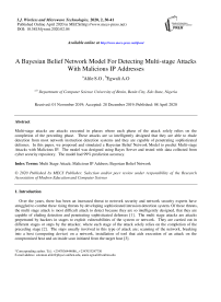 A Bayesian Belief Network Model For Detecting Multi-stage Attacks With Malicious IP Addresses