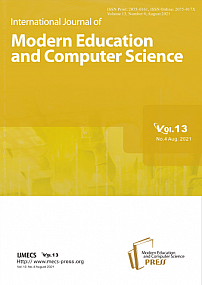 4 vol.13, 2021 - International Journal of Modern Education and Computer Science