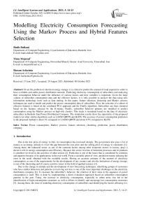 Modelling Electricity Consumption Forecasting Using the Markov Process and Hybrid Features Selection