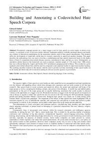 Building and Annotating a Codeswitched Hate Speech Corpora