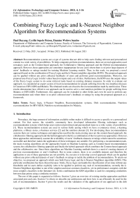 Combining Fuzzy Logic and k-Nearest Neighbor Algorithm for Recommendation Systems