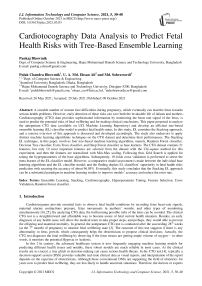 Cardiotocography Data Analysis to Predict Fetal Health Risks with Tree-Based Ensemble Learning