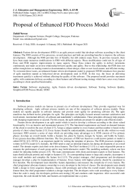 Proposal of Enhanced FDD Process Model