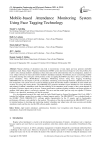 Mobile-based Attendance Monitoring System Using Face Tagging Technology