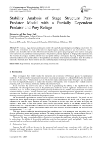 Stability Analysis of Stage Structure Prey-Predator Model with a Partially Dependent Predator and Prey Refuge