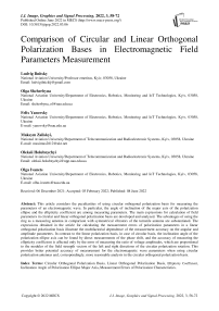 Comparison of Circular and Linear Orthogonal Polarization Bases in Electromagnetic Field Parameters Measurement