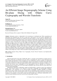 An Efficient Image Steganography Scheme Using Bit-plane Slicing with Elliptic Curve Cryptography and Wavelet Transform