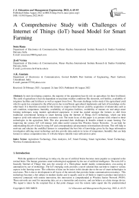 A Comprehensive Study with Challenges of Internet of Things (IoT) based Model for Smart Farming