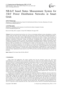 NB-IoT based Status Measurement System for 33kV Power Distribution Networks in Smart Grids