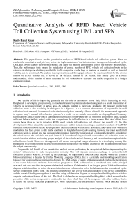 Quantitative Analysis of RFID based Vehicle Toll Collection System using UML and SPN