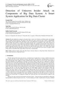 Detection of Unknown Insider Attack on Components of Big Data System: A Smart System Application for Big Data Cluster