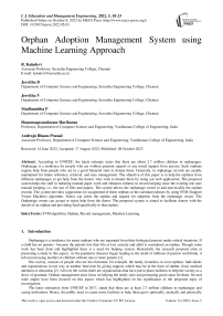 Orphan Adoption Management System using Machine Learning Approach