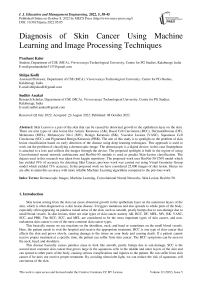Diagnosis of Skin Cancer Using Machine Learning and Image Processing Techniques