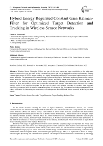 Hybrid Energy Regulated Constant Gain Kalman-Filter for Optimized Target Detection and Tracking in Wireless Sensor Networks