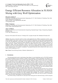 Energy Efficient Resource Allocation in 5G RAN Slicing with Grey Wolf Optimization