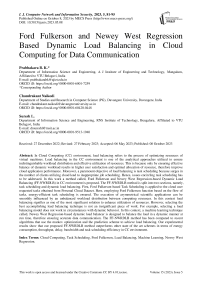 Ford Fulkerson and Newey West Regression Based Dynamic Load Balancing in Cloud Computing for Data Communication