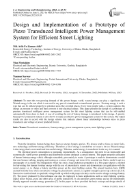 Design and Implementation of a Prototype of Piezo Transduced Intelligent Power Management System for Efficient Street Lighting