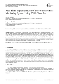 Real Time Implementation of Driver Drowsiness Monitoring System Using SVM Classifier