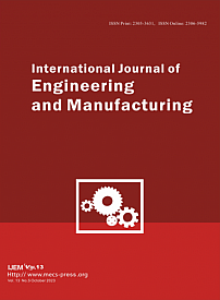 5 vol.13, 2023 - International Journal of Engineering and Manufacturing