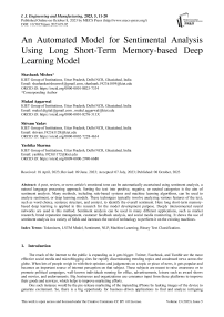 An Automated Model for Sentimental Analysis Using Long Short-Term Memory-based Deep Learning Model