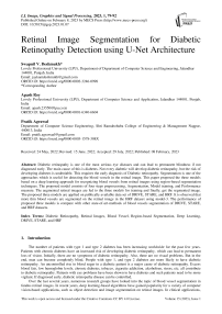 Retinal Image Segmentation for Diabetic Retinopathy Detection using U-Net Architecture