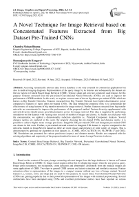 A Novel Technique for Image Retrieval based on Concatenated Features Extracted from Big Dataset Pre-Trained CNNs