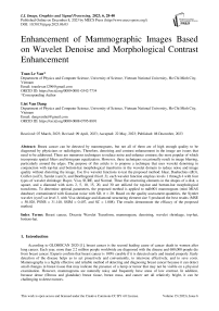 Enhancement of Mammographic Images Based on Wavelet Denoise and Morphological Contrast Enhancement