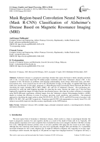 Mask Region-based Convolution Neural Network (Mask R-CNN) Classification of Alzheimer’s Disease Based on Magnetic Resonance Imaging (MRI)