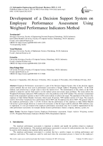 Development of a Decision Support System on Employee Performance Assessment Using Weighted Performance Indicators Method