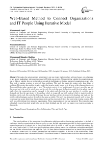 Web-Based Method to Connect Organizations and IT People Using Iterative Model