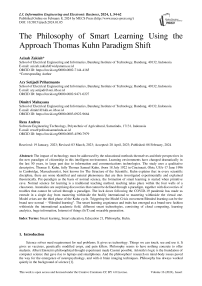 The Philosophy of Smart Learning Using the Approach Thomas Kuhn Paradigm Shift