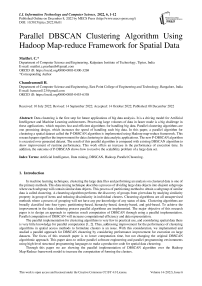 Parallel DBSCAN Clustering Algorithm Using Hadoop Map-reduce Framework for Spatial Data