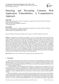 Detecting and Preventing Common Web Application Vulnerabilities: A Comprehensive Approach
