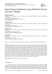 Heart Disease Prediction Using Modified Version of LeNet-5 Model