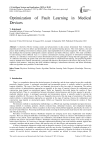 Optimization of Fault Learning in Medical Devices