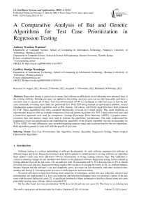 A Comparative Analysis of Bat and Genetic Algorithms for Test Case Prioritization in Regression Testing